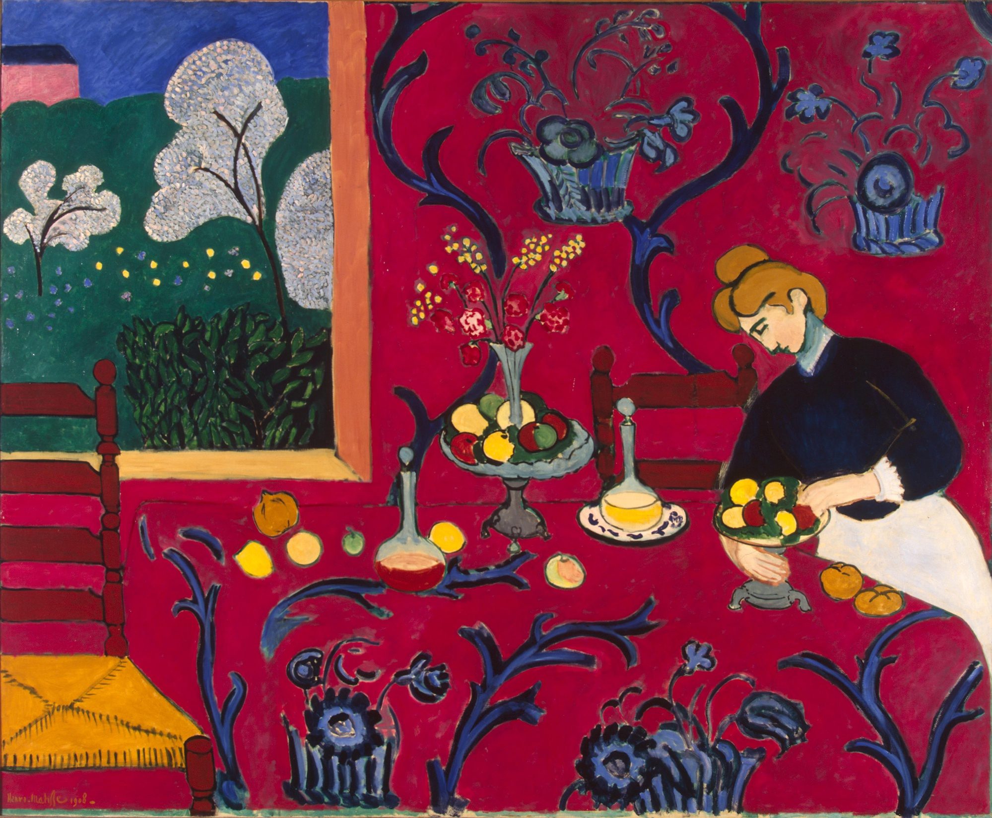 Henri Matisse, The Dessert: Harmony in Red