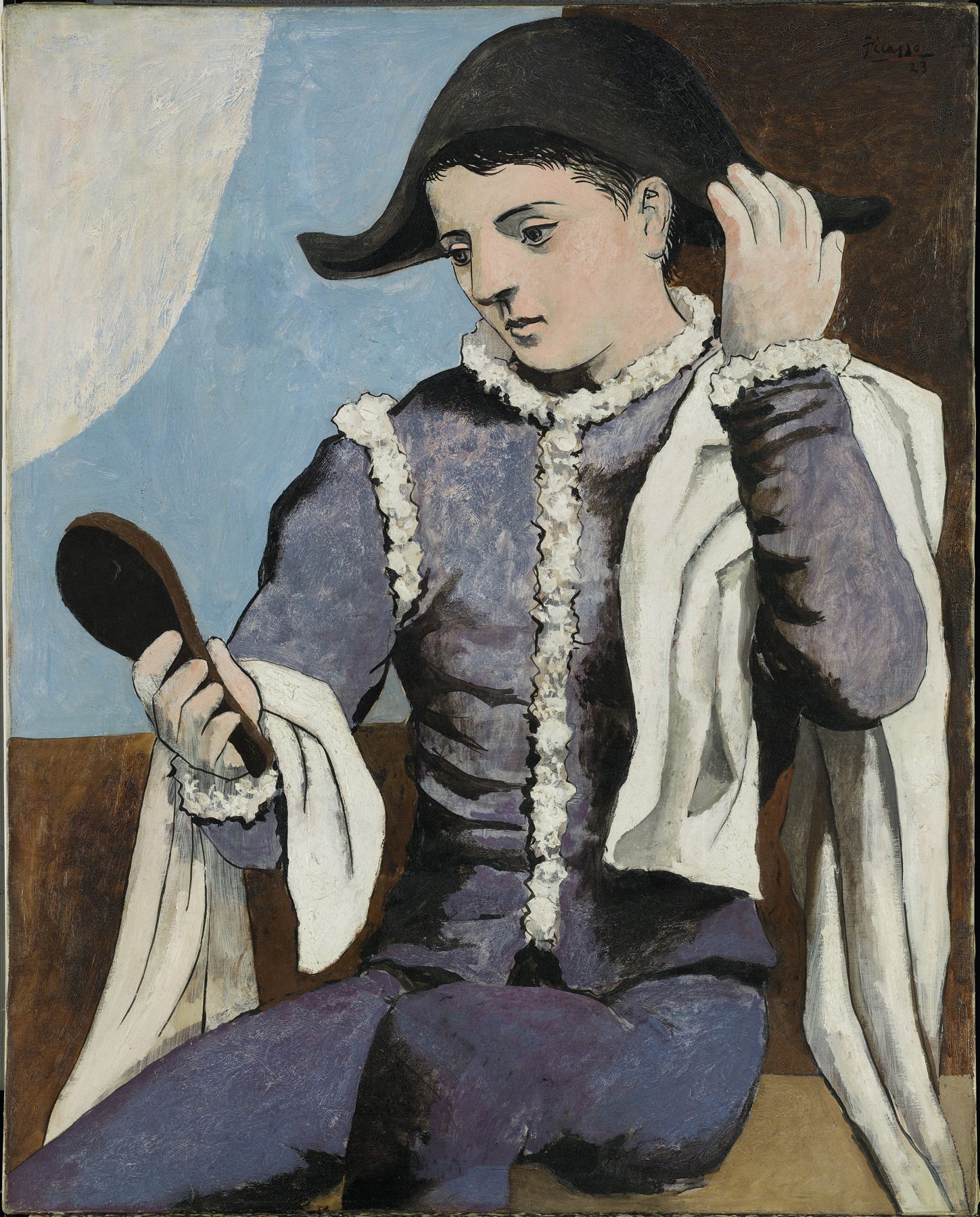 Pablo Picasso, Harlequin with a Mirror